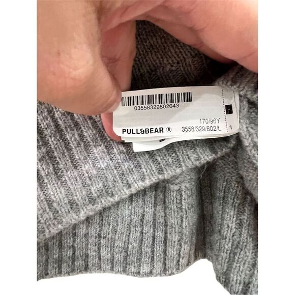 Pacific Republic Women's Gray Bow Knit Pullover Sweater Size L - Picture 6 of 6